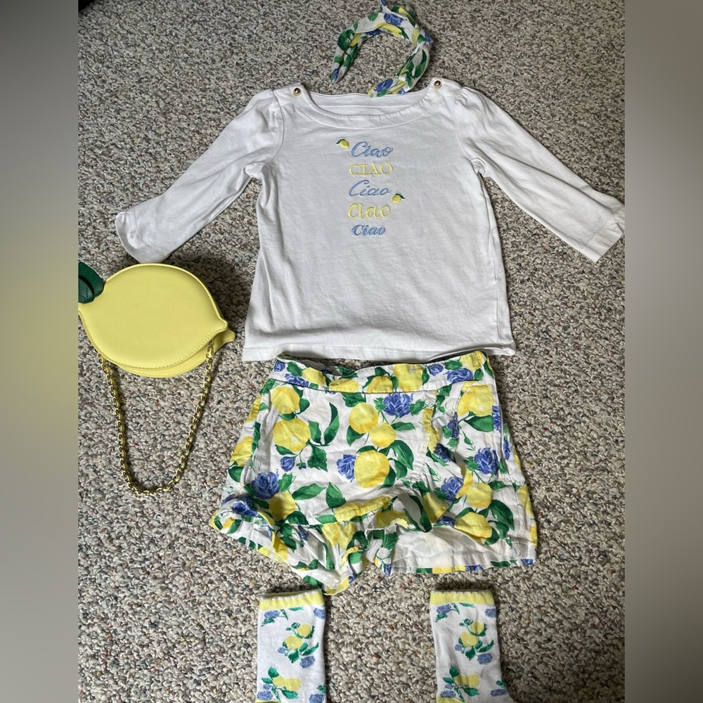 Janie and jack lemon outfit